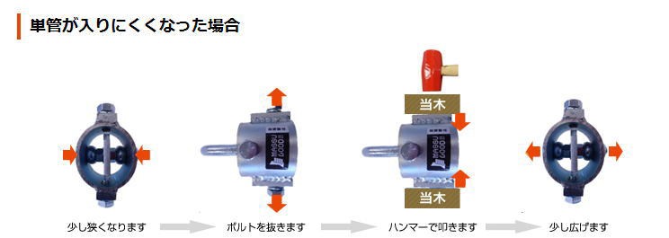 引抜金具抜きにくくなった場合