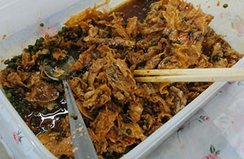 朝倉山椒のしいか（製造工程）