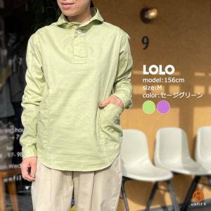 LOLO ロロ 定番プルオーバーシャツ LS-3 24SS レディース 長袖 送料無料
