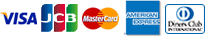 VISA/JCB/MasterCard/AMEX/Diners/Rakuten