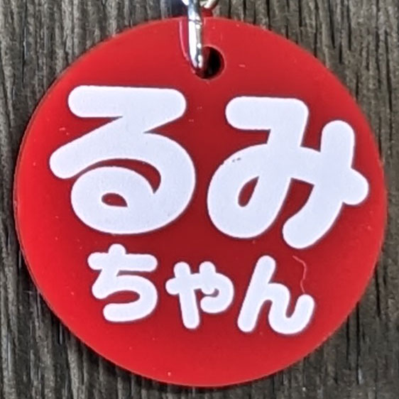 名前入れるだけ なんだか懐かしいキーホルダーカラフル : 35Store