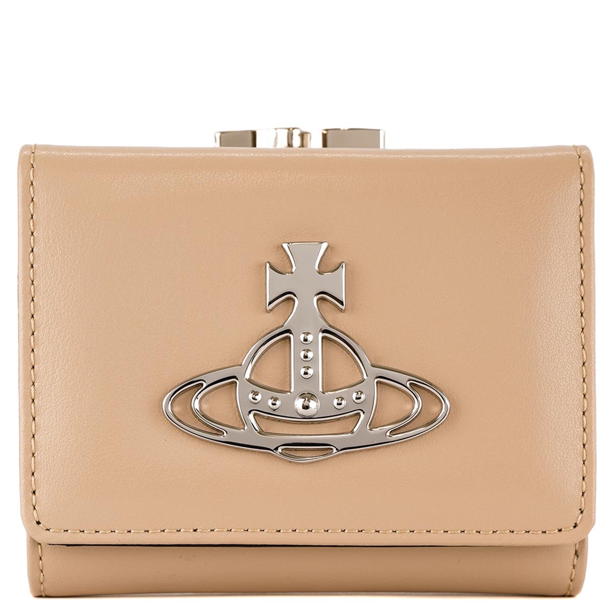 Vivienne Westwood ヴィヴィアンウエストウッド 三つ折り財布 51010018 42095 レディース がま口 C402PF  BEIGE ベージュ