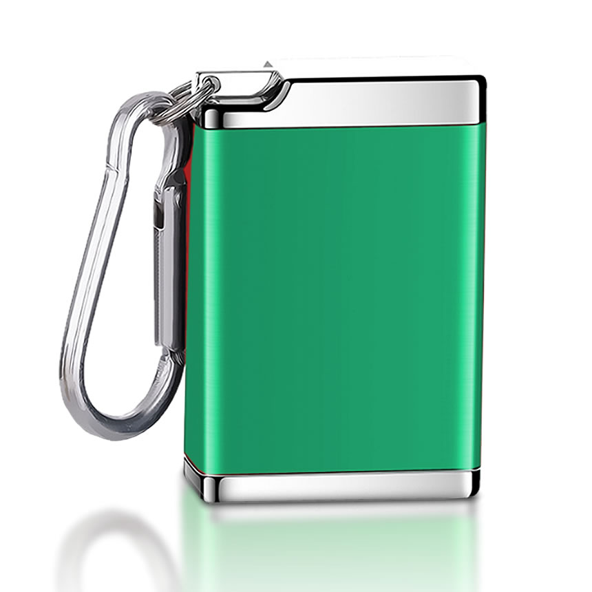 携帯灰皿 カラビナ付き 吸い殻入れ ポータブル アッシュトレイ 金属製