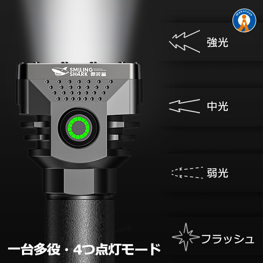 2個セット LEDライト 充電式 小型 ハンディライト 懐中電灯 高輝度 USB