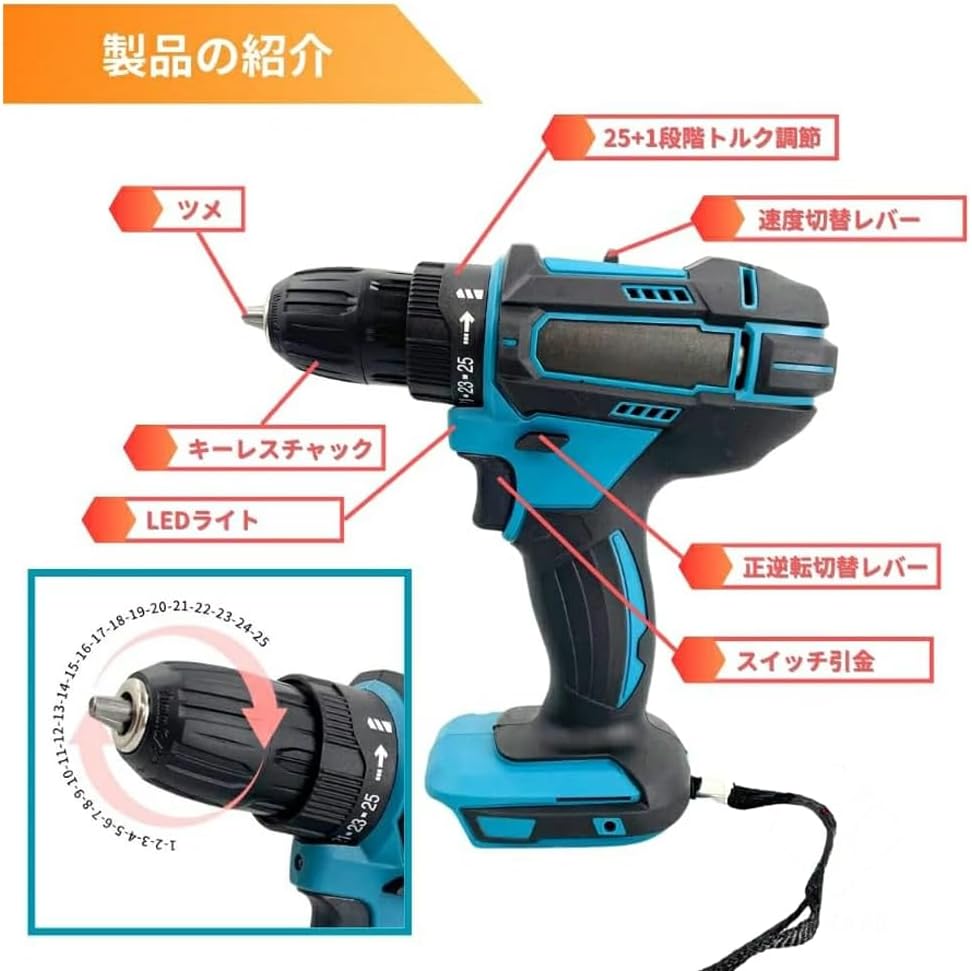 電動ドライバー セット 充電ドライバー 小型 コードレス コンパクト
