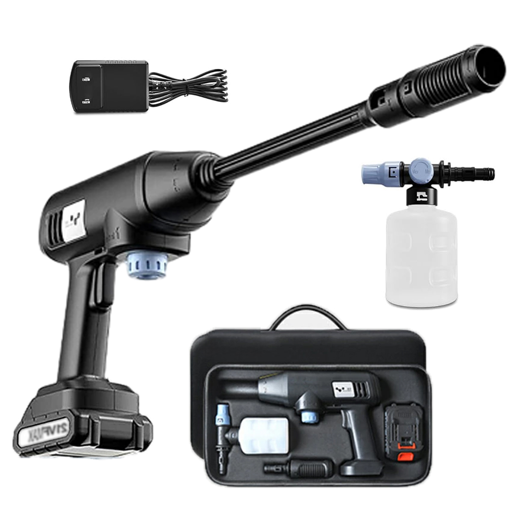コードレス高圧洗浄機 21V バッテリー式 洗車 高圧洗浄機 コードレス 充電式 21V 吐出圧力5Mpa 300wコードレス洗浄機
