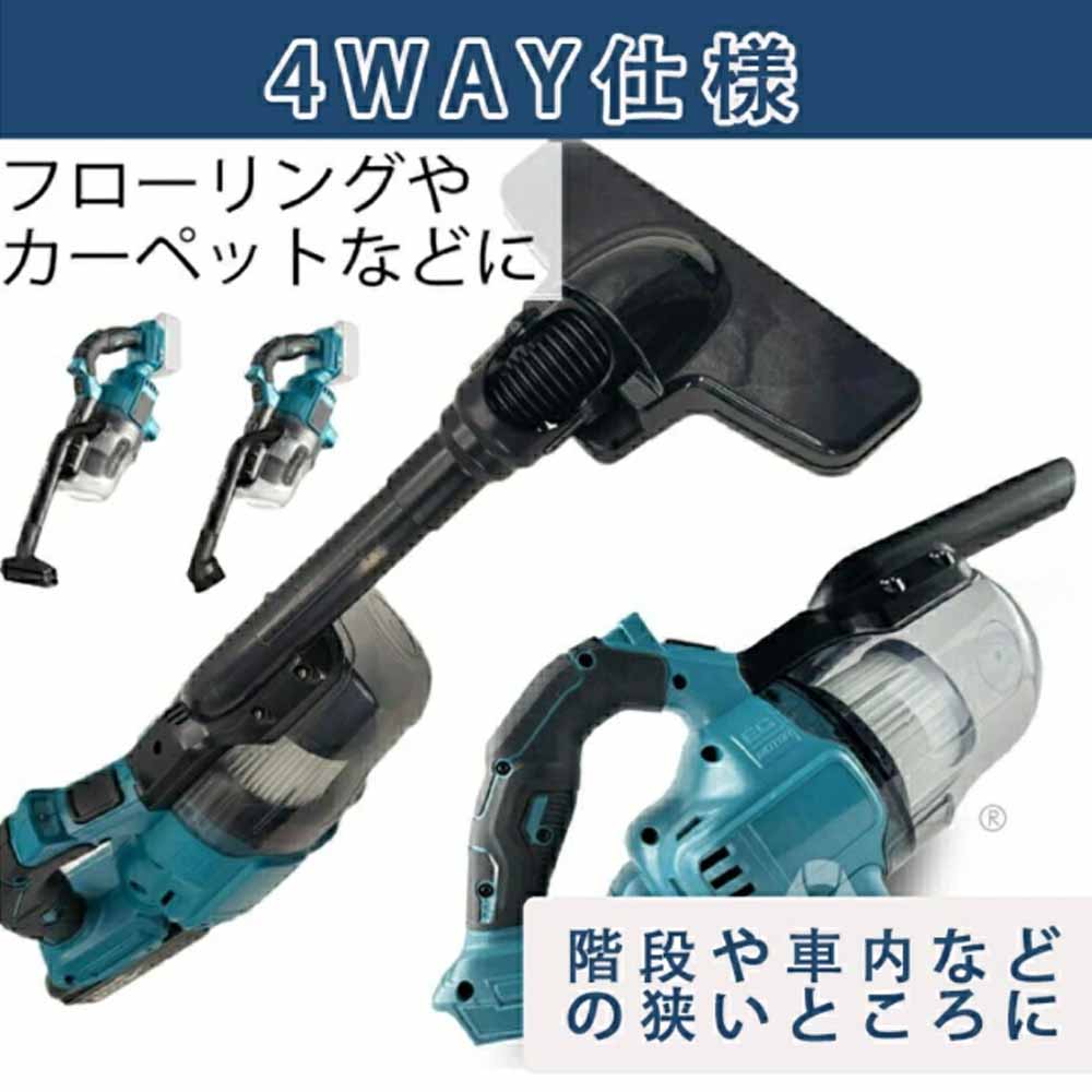 充電式クリーナ コードレス 掃除機 業務用 ワンタッチスイッチ 4種類