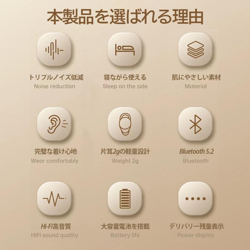 5色 ワイヤレスイヤホン 2023新作 ミニサイズ iphone/android対応 HiFi高音質 Siri対応 左右分離型 通勤 通学 テレワーク おしゃれ bluetooth5.2 IPX5防水｜shopfleurit｜07