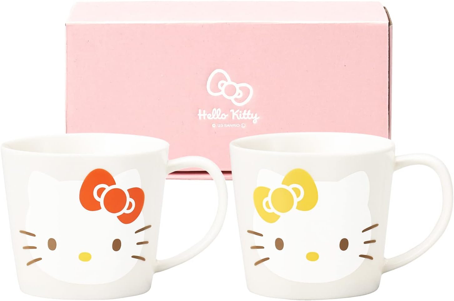 ハローキティ キティ & ミミィ ペアマグ マグカップ 金正陶器