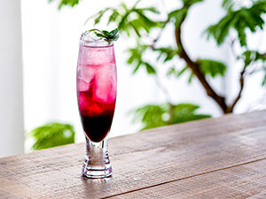 炭酸で割ればブルーベリーソーダに