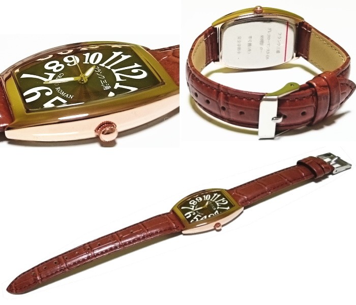 送料無料☆フランク三浦 腕時計 新色ブラウン×ローズゴールド Frank