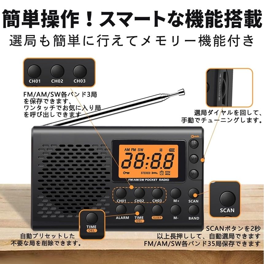 ポケット ラジオ 小型 ポータブル AM FM ワイドFM 防災ラジオ 軽量 軽量 超 小型わかりやすい 防災 災害 緊急 おしゃれ 乾電池 DC電源  ランニング エクササイズ : dr0304-1a : SHOP KURANO - 通販 - Yahoo!ショッピング