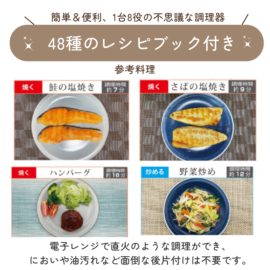 2台セット 電子レンジ 調理器 焼き魚 魚焼き器 らくらくクック レンジ