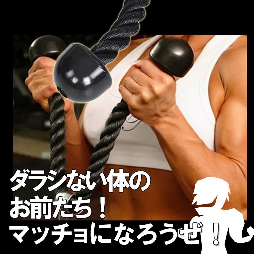 トライセップロープ トライセプスロープ カール トレーニング器具 筋