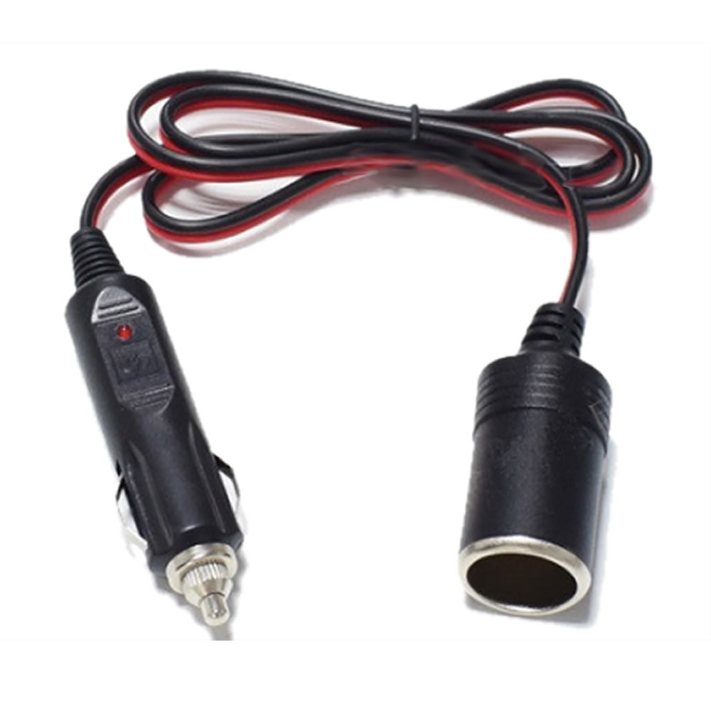 シガーソケット 延長ケーブル 1m DC電源 12V 24V ランプ ライト シガー