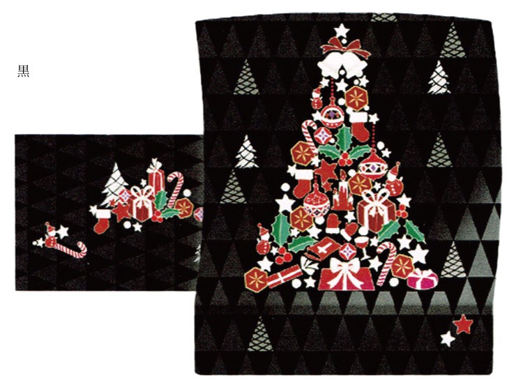 京袋帯クリスマス 正絹 日本製 仕立て上がり :sb-128:きもの館久五郎