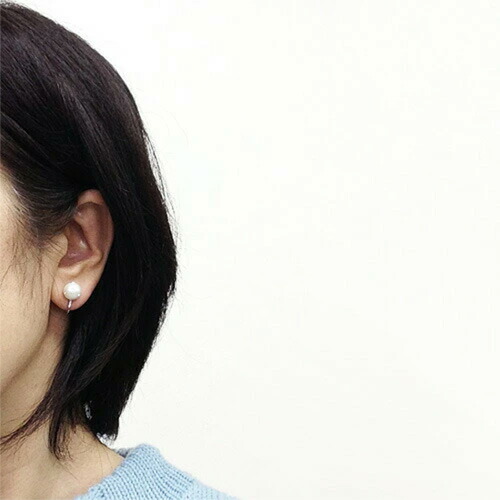 スワロフスキー キラパール ピアス イヤリング 大粒 淡水真珠 レディース 淡水パール チタンピアス 真ちゅうイヤリング