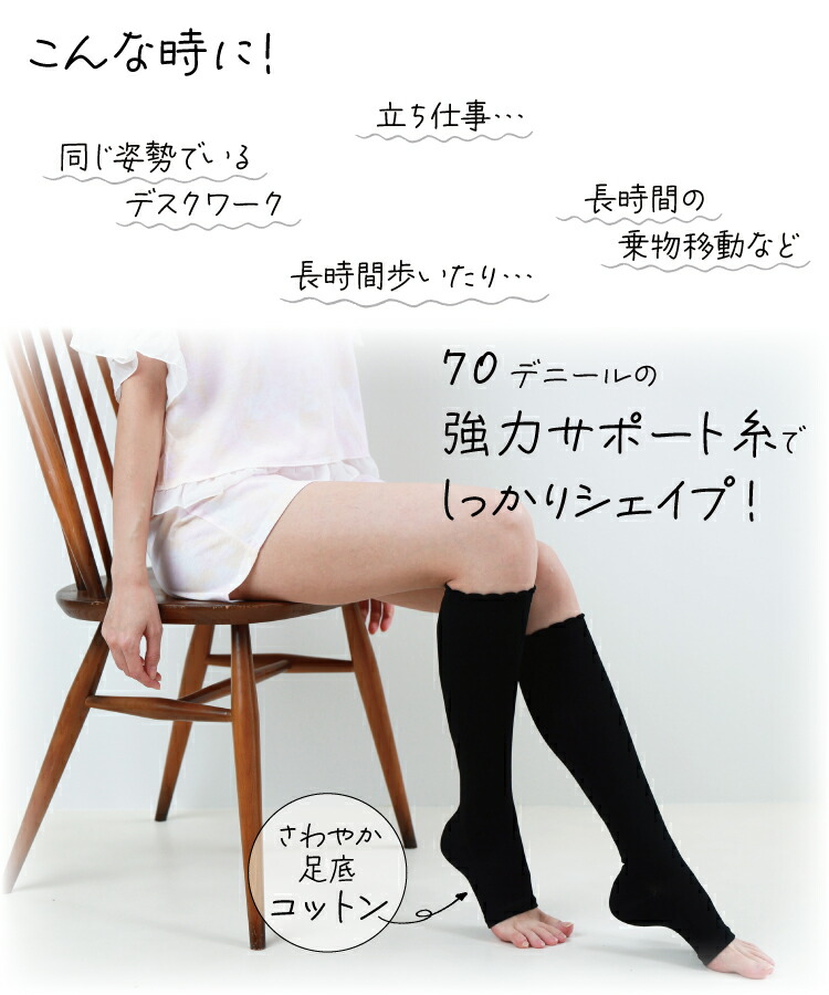着圧 ソックス ダイエット 美脚 着圧主義 着圧シェイプソックス 【3個