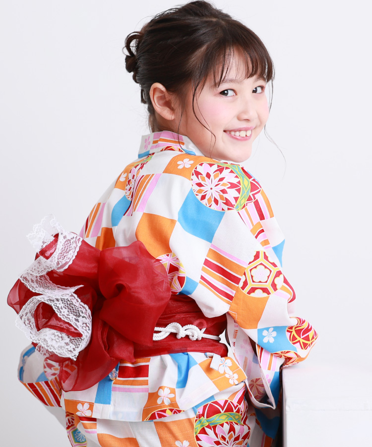 浴衣 子供 女の子 セパレート ワンピース 2WAY キッズ 浴衣セット 帯