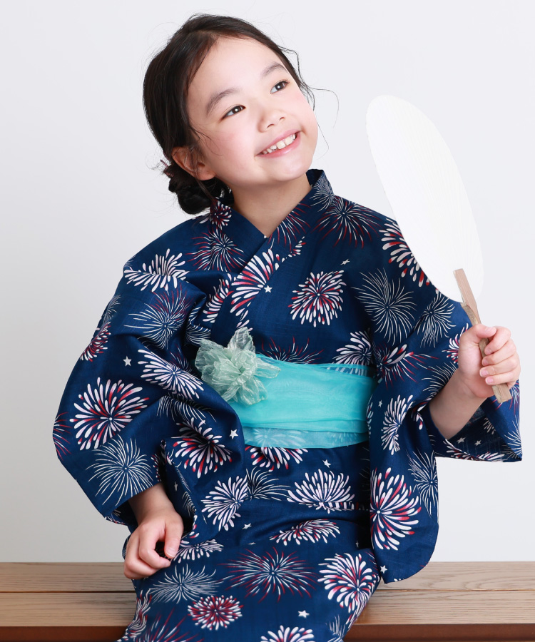 浴衣 子供 女の子 セパレート ワンピース 2WAY キッズ 浴衣セット 帯