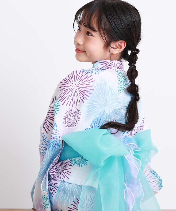 浴衣 子供 女の子 セパレート ワンピース 2WAY キッズ 浴衣セット 帯