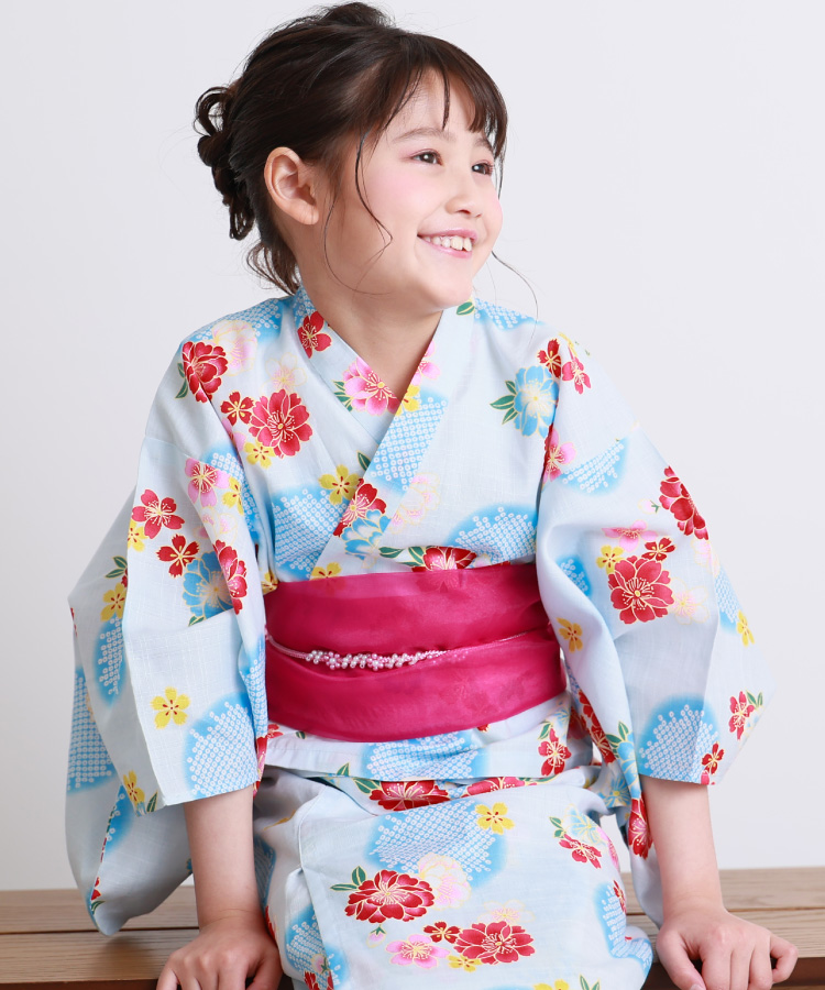 浴衣 子供 女の子 セパレート ワンピース 2WAY キッズ 浴衣セット 帯