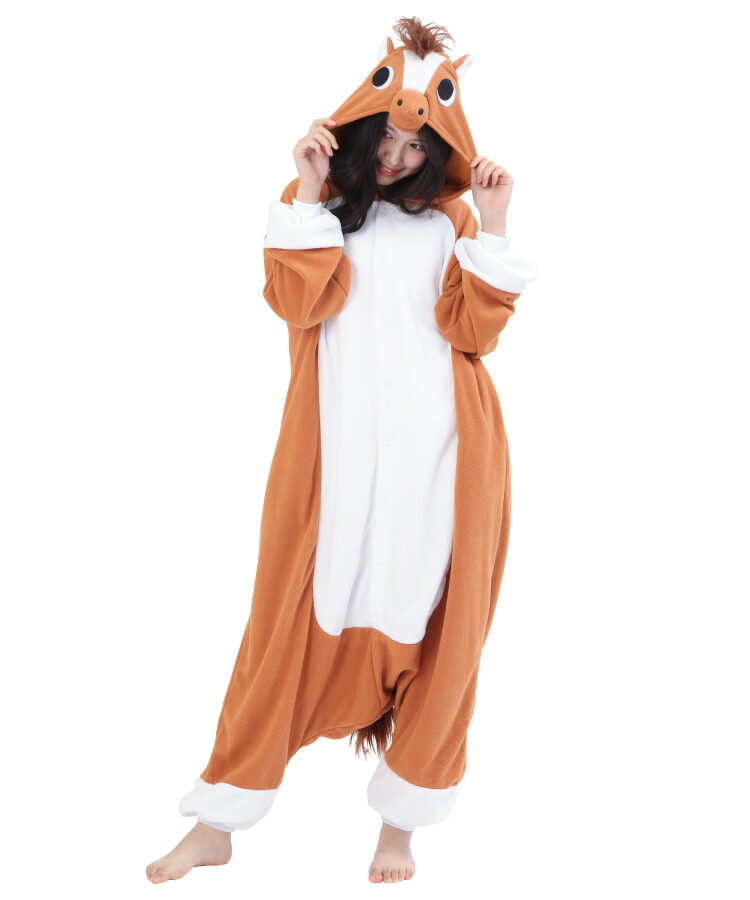 着ぐるみ SAZAC（サザック） 着ぐるみ パジャマ 大人用 フリース アニマル ウマ