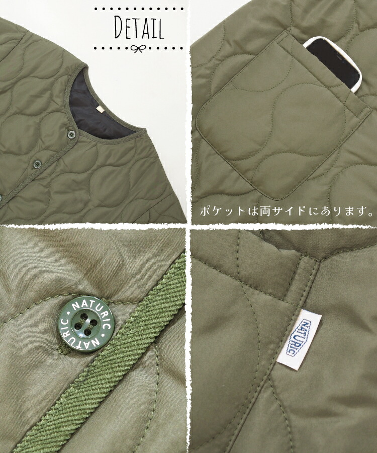 割烹着 かっぽう着 おしゃれ ロング丈 かぶるだけ 暖かい 保育士 スモック 前開き 中綿キルト キルティング 秋 冬 軽い あったか かわいい シンプル 無地 袖口リブ付き 長袖 エプロン 大人 シャカシャカ アウター風 M〜L