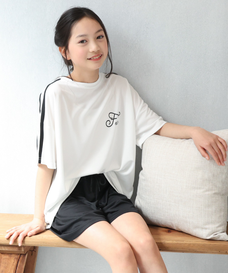 パジャマ キッズ ジュニア 女の子 半袖 メッシュ 速乾 ルームウェア 春 夏 かぶり セットアップ 上下セット おしゃれ かわいい 子供 速乾性 Genius.jr z8-54108 | ブランド登録なし | 04