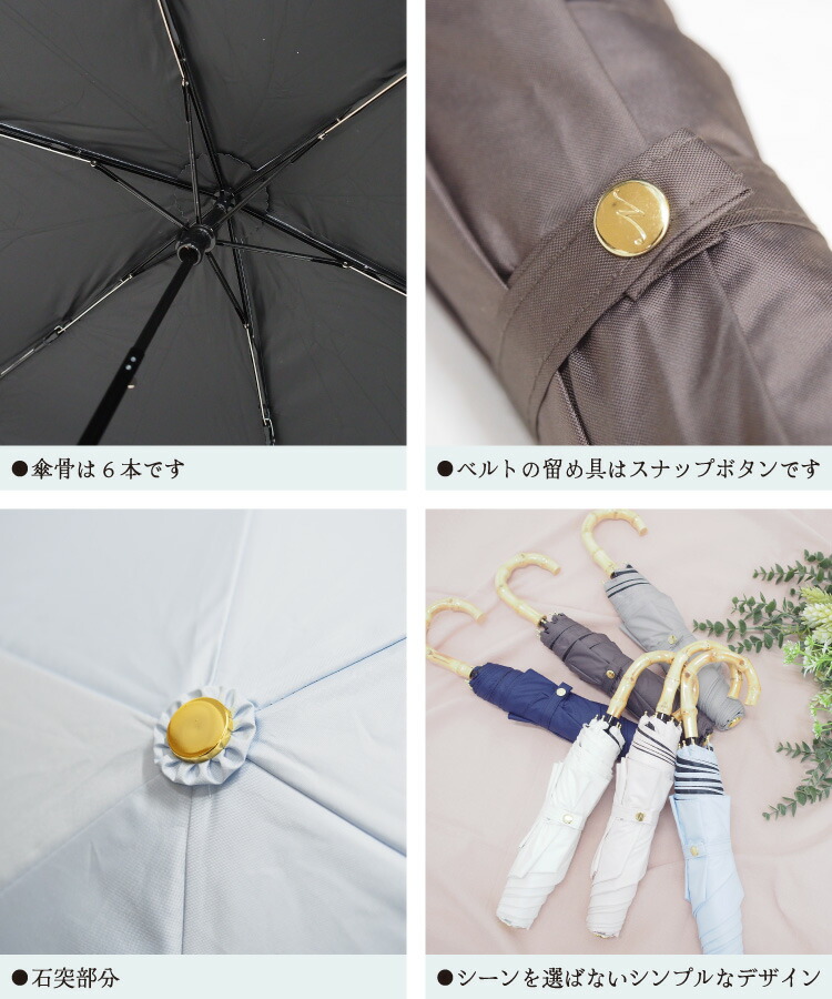 日傘 折りたたみ 完全遮光 遮光率100％ 傘 軽量 約240g 3段折りたたみ傘 6本骨 手開き 反射防止 遮熱 uvカット 紫外線対策 日焼け対策 メンズ レディース 撥水 折り畳み傘 バンブー おりたたみ傘 晴雨兼用