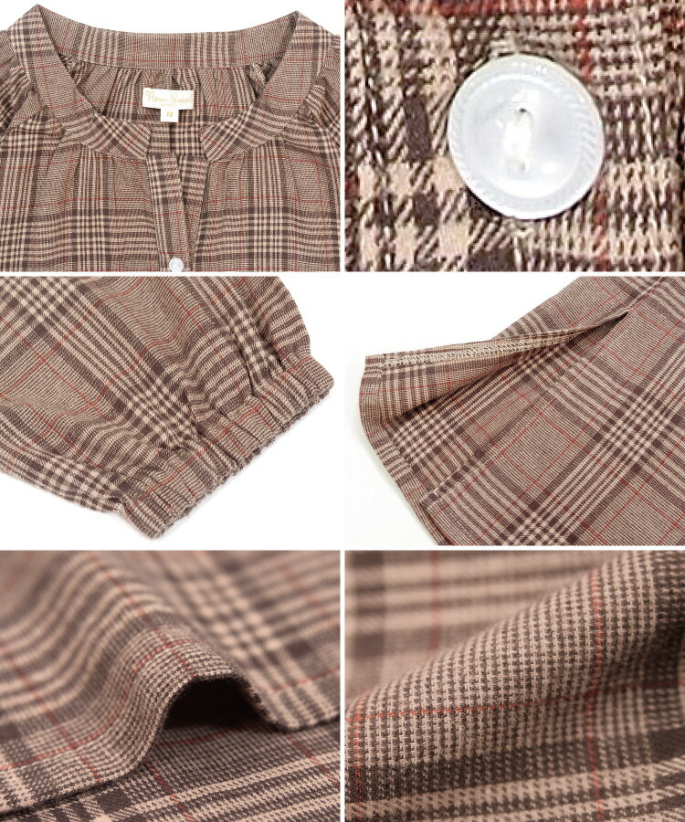 パジャマ ワンピース 長袖 綿100％ レディース 秋 薄手 かわいい ロング ルームウェア ルームワンピース 半開き 微起毛 ビエラ素材 ネグリジェ チェック ストライプ 春 春秋 ソフト加工 入院 産後 マタニティ Room Suppli ルームサプリ M L LL 2L サイズ