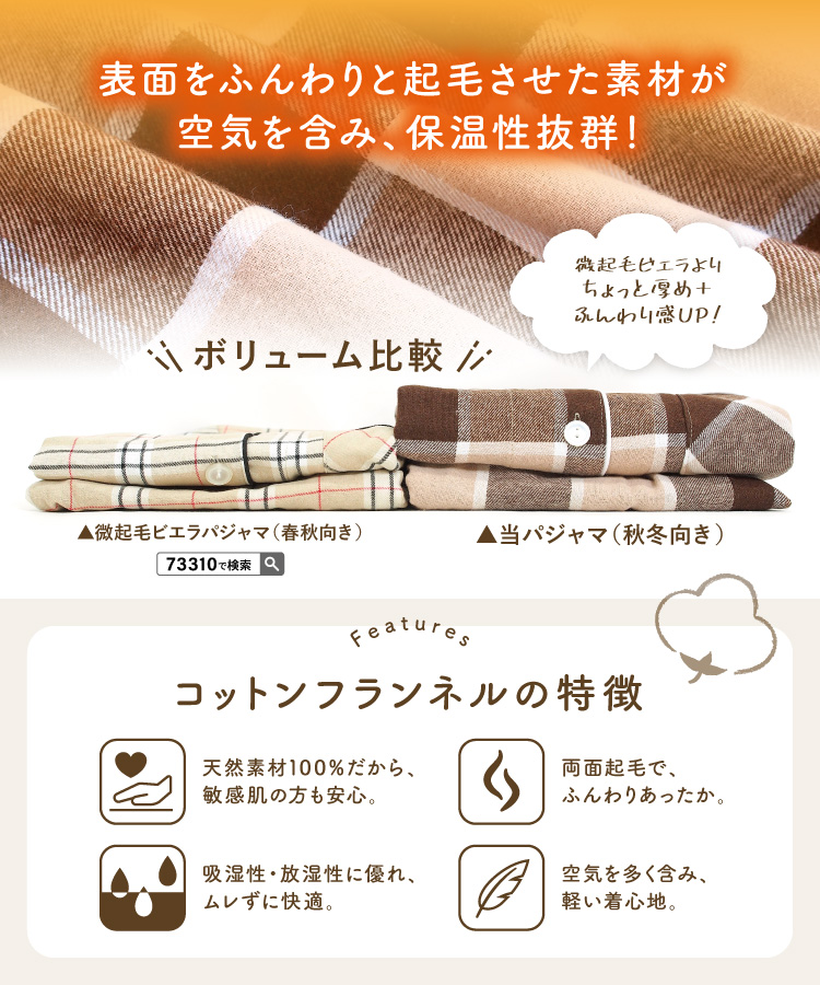 パジャマ レディース 冬 長袖 綿100％ かわいい ネル パジャマ 前開き 起毛 秋冬 ネルパジャマ  無地 チェック柄 ストライプ柄 ルームウェア テーラー襟 入院