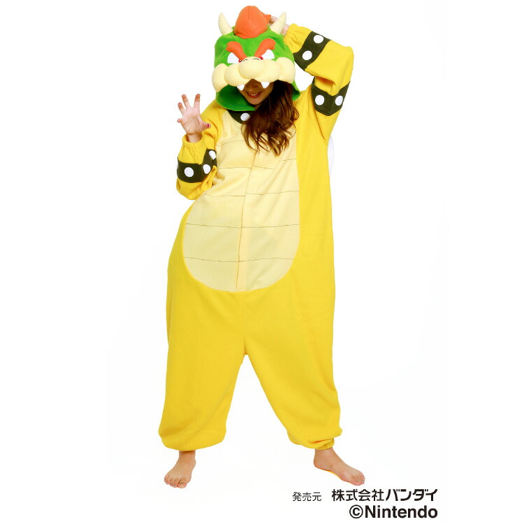 スーパーマリオ 着ぐるみ パジャマ 大人用 フリース クッパ スーパー