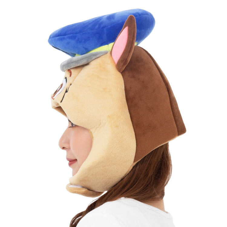 キャップ 着ぐるみキャップ パウパトロール チェイス パウ・パトロール  大人用 帽子 ハロウィン ハロウィーン かぶりもの 被り物 プチハロウィン イベント コスプレ 仮装 学祭 USJ 忘年会 サザック SAZAC