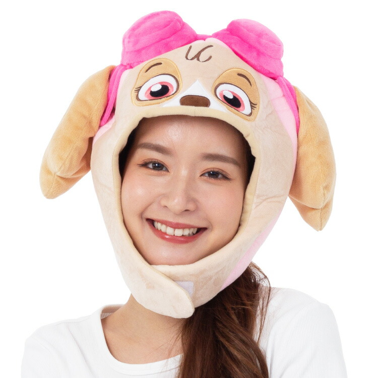 キャップ 着ぐるみキャップ パウパトロール スカイ パウ・パトロール  大人用 帽子 ハロウィン ハロウィーン かぶりもの 被り物 プチハロウィン イベント コスプレ 仮装 学祭 USJ 忘年会 サザック SAZAC