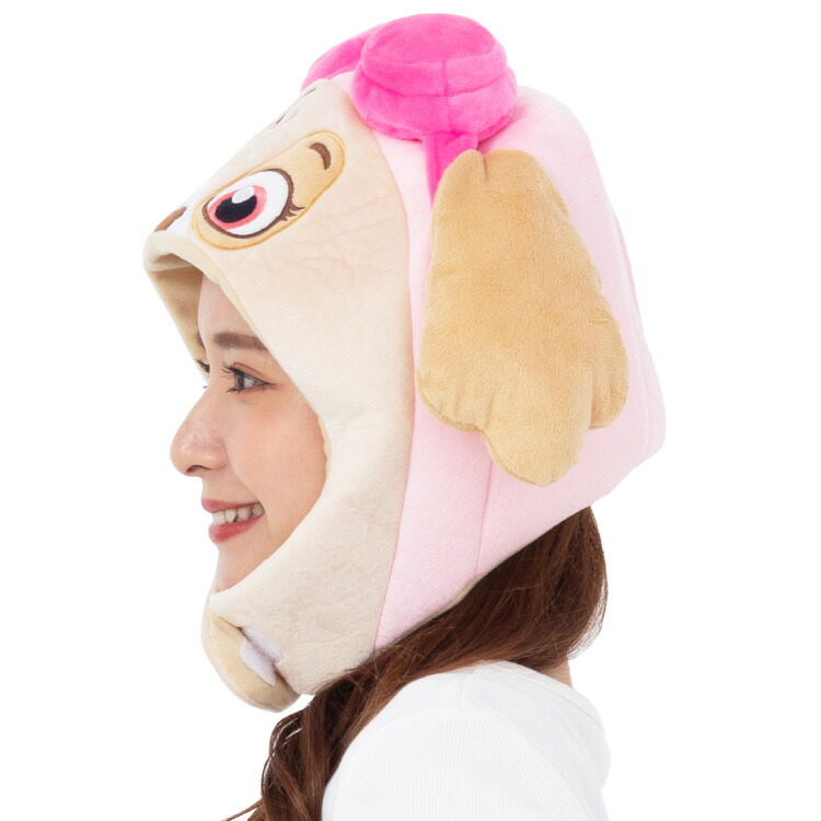 キャップ 着ぐるみキャップ パウパトロール スカイ パウ・パトロール  大人用 帽子 ハロウィン ハロウィーン かぶりもの 被り物 プチハロウィン イベント コスプレ 仮装 学祭 USJ 忘年会 サザック SAZAC