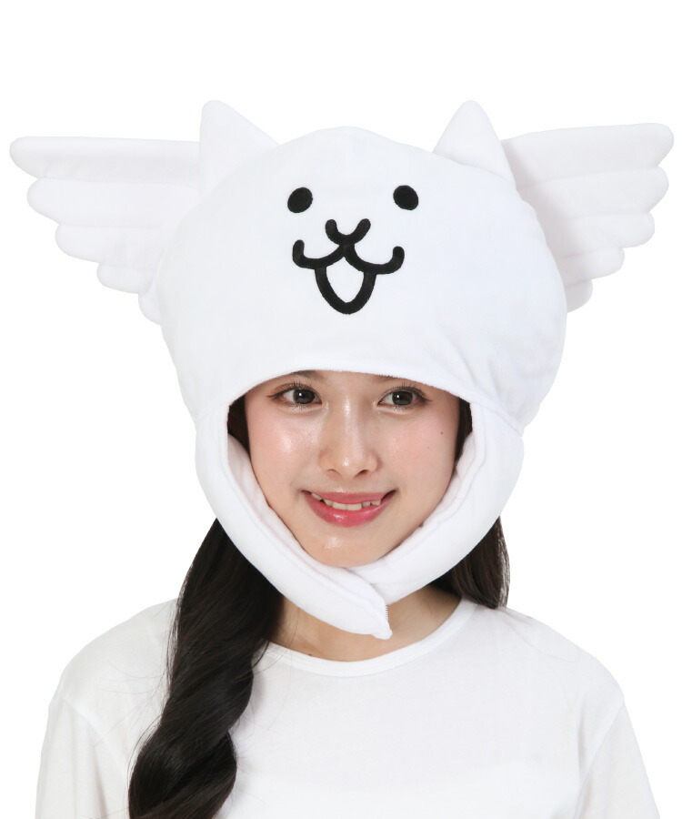デラックスキャップ 着ぐるみキャップ 大人用 ベルボア にゃんこ大戦争 ネコノトリ キャラクター ハロウィン 衣装 変装 変身 コスチューム 帽子 ギフト コスプレ 仮装 学祭 USJ 忘年会 イベント サザック SAZAC