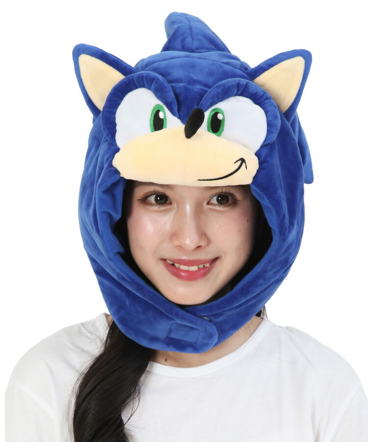 着ぐるみキャップ 大人用 ベルボア ソニック・ザ・ヘッジホッグ ソニック キャラクター ハロウィン 衣装 変装 変身 仮装 簡単 大人 コスチューム 帽子 ギフト コスプレ 学祭 USJ 忘年会 イベント サザック SAZAC