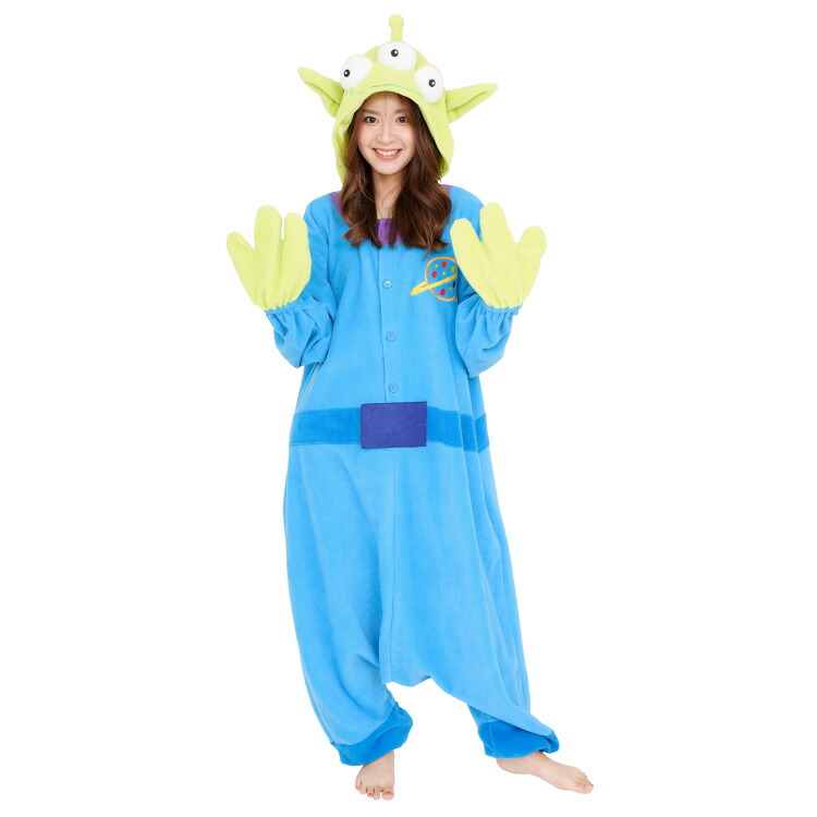 着ぐるみ ディズニー トイストーリー リトルグリーンメン 大人用 ハロウィン コスプレ コスチューム パジャマ