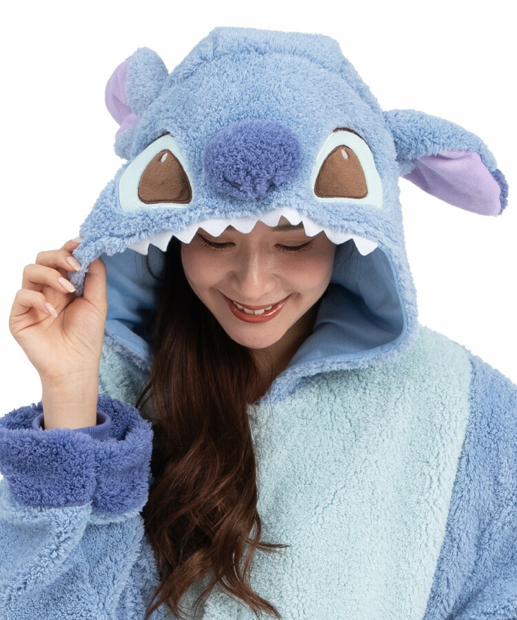着ぐるみ パジャマ 大人用 ディズニー ボア素材 スティッチ リロ＆スティッチ サンメモシリーズ ハロウィン 衣装 変装 変身 コスチューム キャラクター ギフト プレゼント コスプレ 仮装 学祭 USJ 忘年会 イベント キグルミ きぐるみ サザック SAZAC