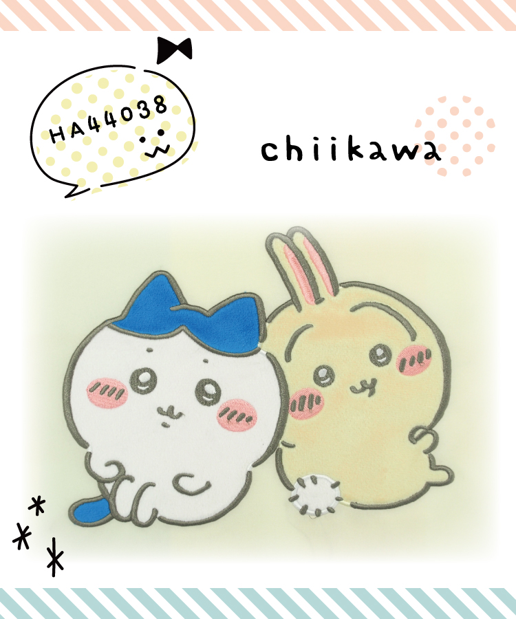 ちいかわ エプロン 保育士 キャラクター エプロン サイドボタン 背付きタイプ 可愛い かわいい ちいかわ ハチワレ うさぎ アップリケ刺繍 おしゃれ チェック チュニック ラン型 速乾 ポリエステル 綿混 ギフト プレゼント M〜L 