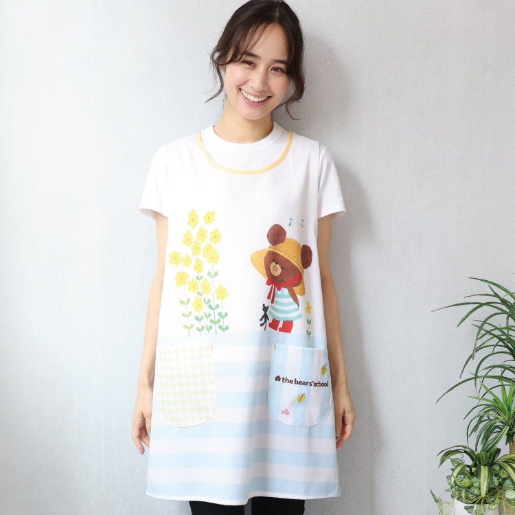 エプロン 保育士 キャラクター くまのがっこう ジャッキー