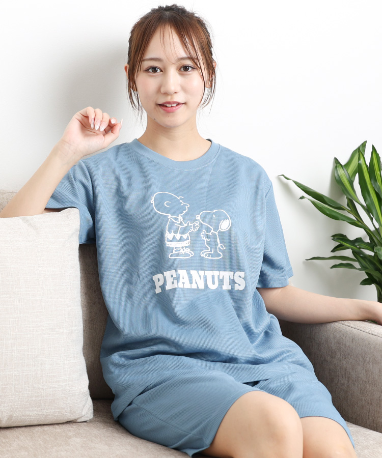 SNOOPY（スヌーピー） ルームウェア パジャマ 上下セット 半袖 夏
