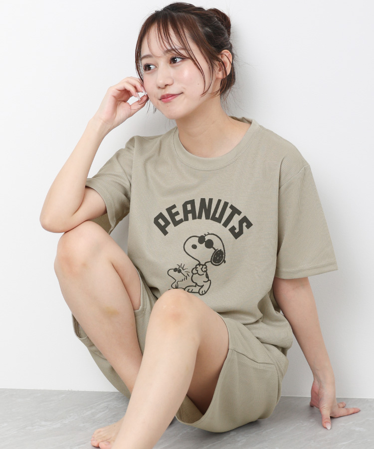 SNOOPY（スヌーピー） ルームウェア パジャマ 上下セット 半袖 夏