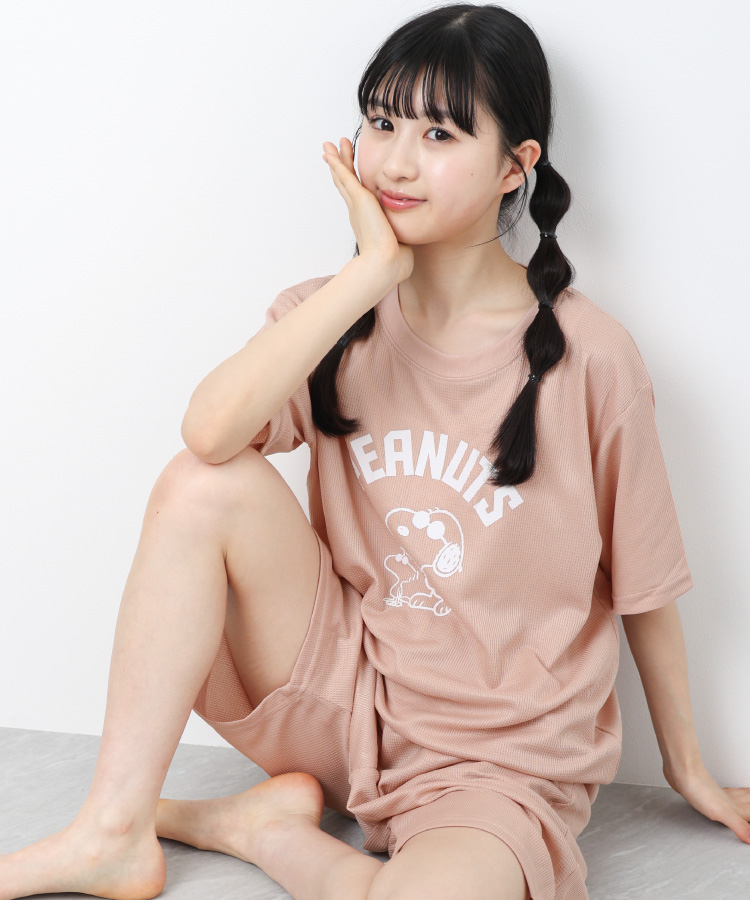 SNOOPY（スヌーピー） ルームウェア パジャマ 上下セット 半袖 夏