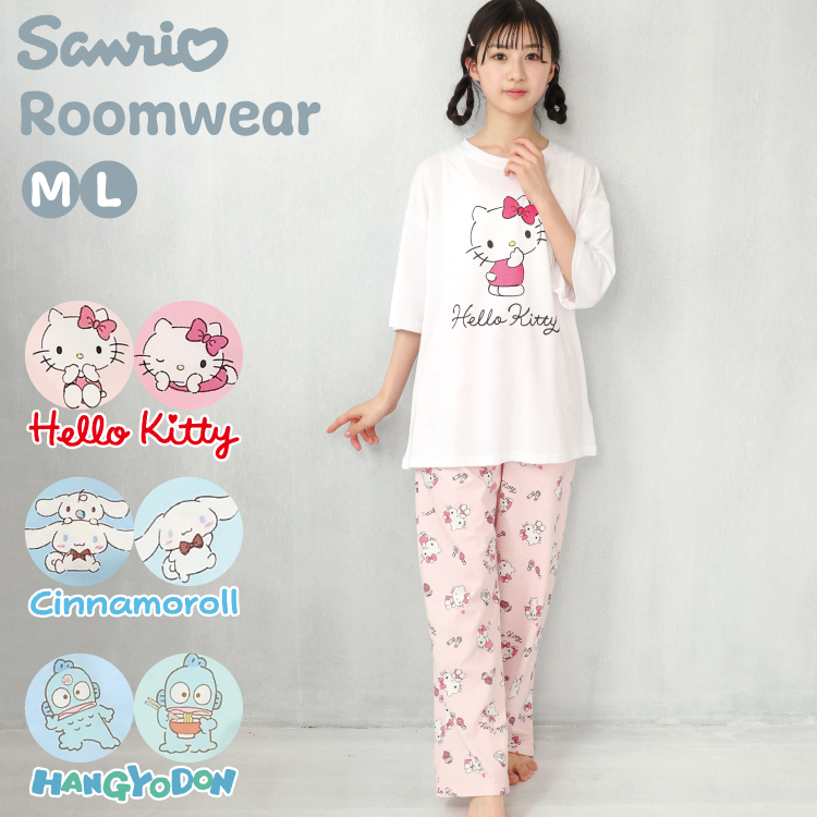 sanrio パジャマ 半袖 レディース サンリオ かわいい ルーム