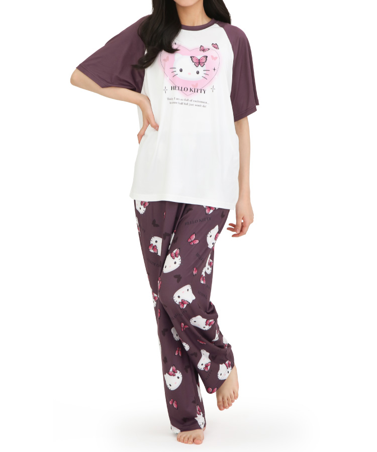 sanrio（サンリオ） パジャマ レディース かわいい 半袖 ルームウェア