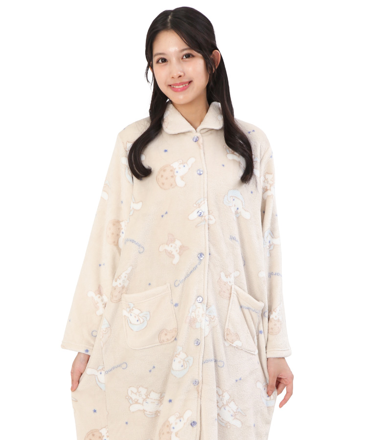 sanrio（サンリオ） パジャマ レディース 長袖 冬 前開き もこもこ