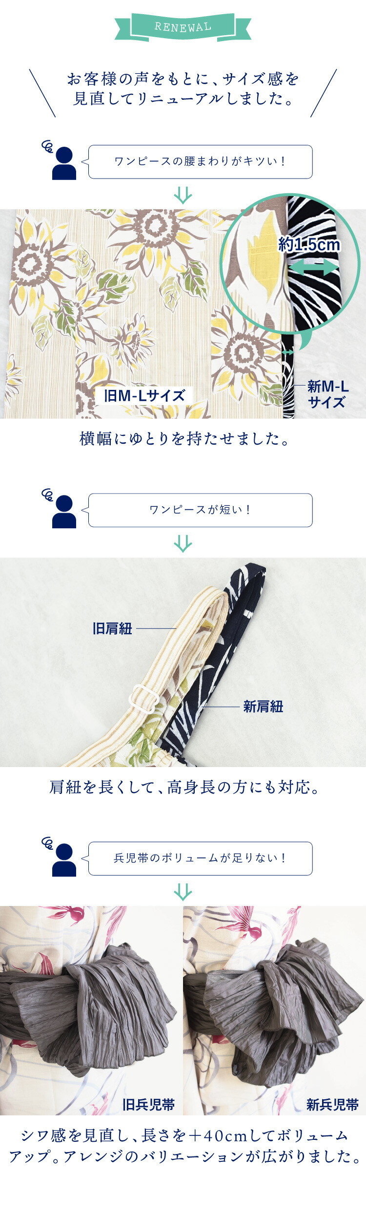 浴衣 ワンピース セパレート 大人用 2way 兵児帯 セット 簡単 着付け 二部式 高身長 大人女子 レディース 高校生 かわいい 可愛い おしゃれ 吸水速乾 和柄 線香花火 椿 菊 鉄線 向日葵 紫陽花 M〜L LL 2L 大きいサイズ 2026 新作 tiw001
