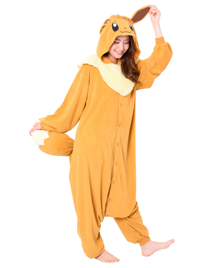 Pokemon（ポケモン） 着ぐるみ パジャマ 大人用 イーブイ ハロウィン